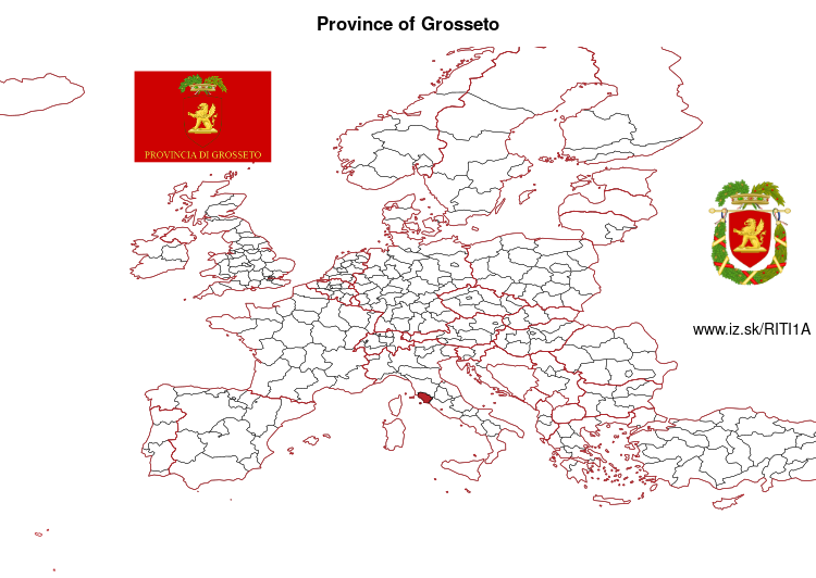 map of Province of Grosseto ITI1A