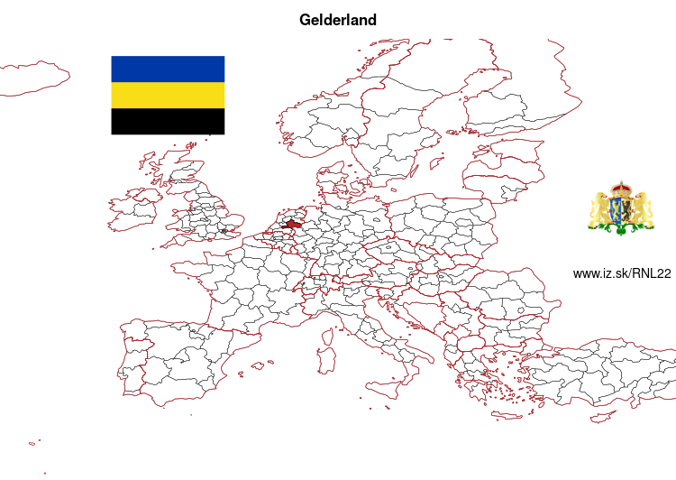 map of Gelderland NL22