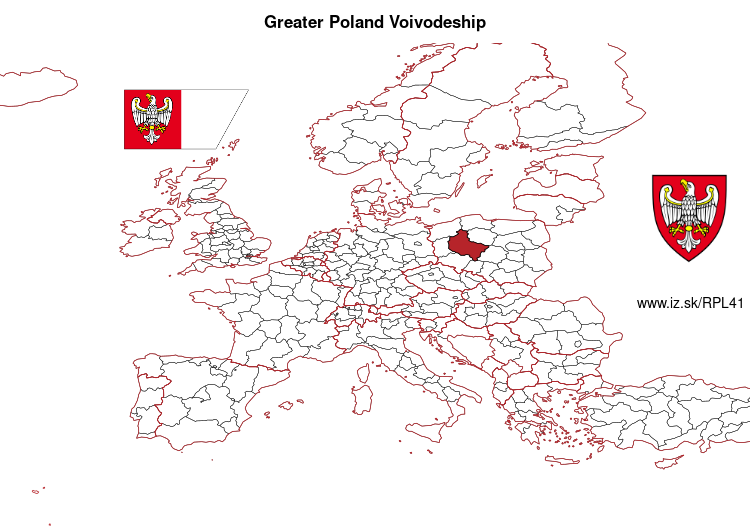map of Greater Poland Voivodeship PL41