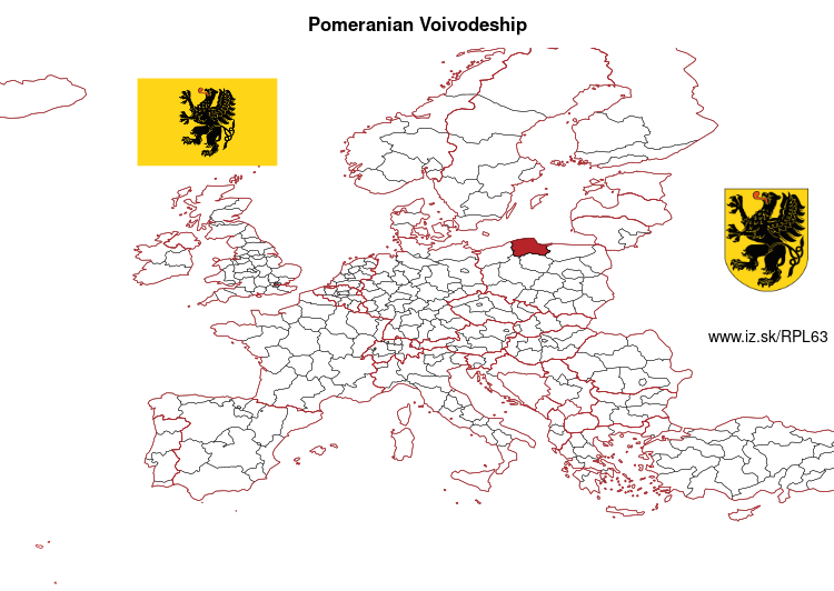 map of Pomeranian Voivodeship PL63