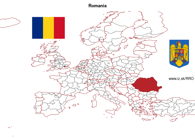 map of Romania RO