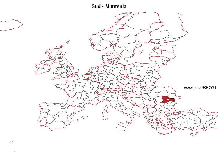 map of Sud-Muntenia RO31