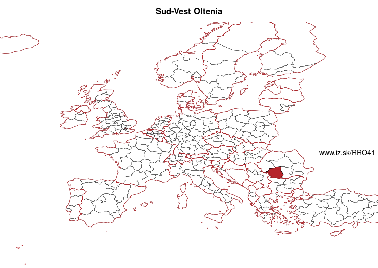map of Sud-Vest Oltenia RO41