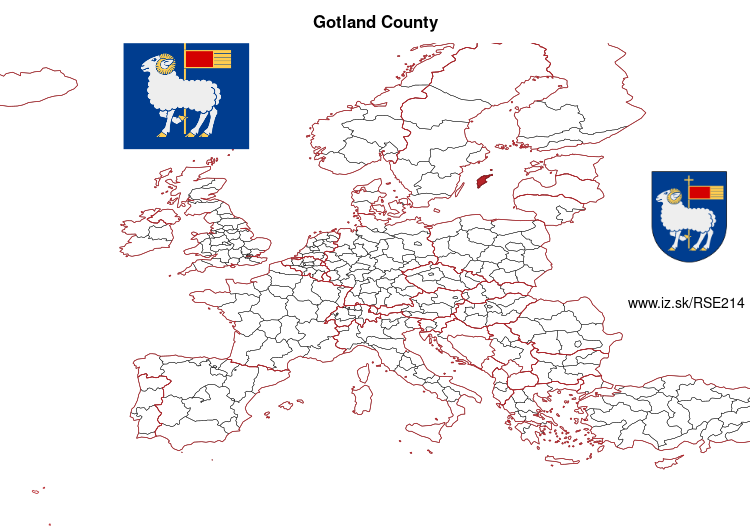 map of Gotland County SE214