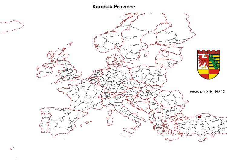 map of Karabük Province TR812