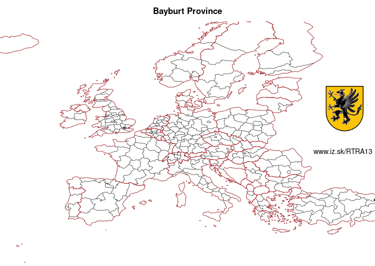 map of Bayburt Province TRA13