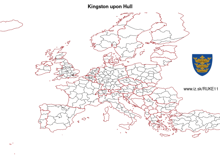 map of Kingston upon Hull UKE11