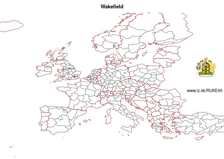 map of Wakefield UKE45