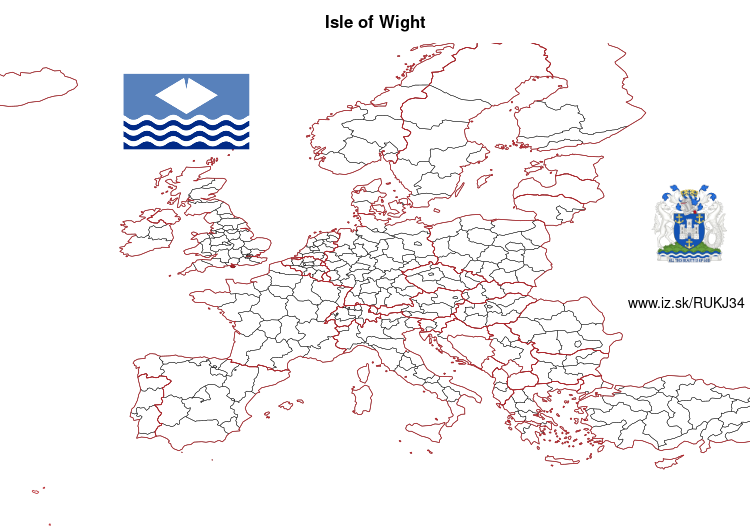 map of Isle of Wight UKJ34