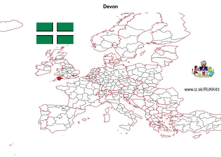 map of Devon UKK43