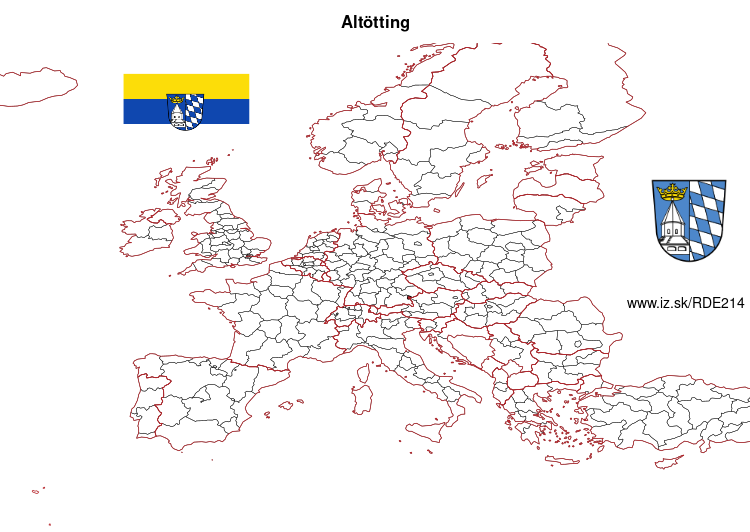 mapka Altötting DE214