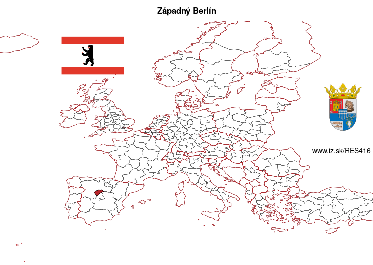 mapka Západný Berlín ES416