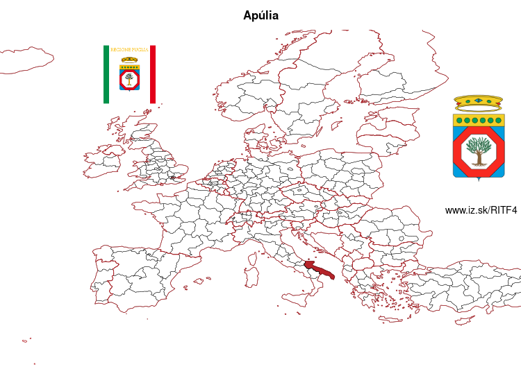 mapka Apúlia ITF4