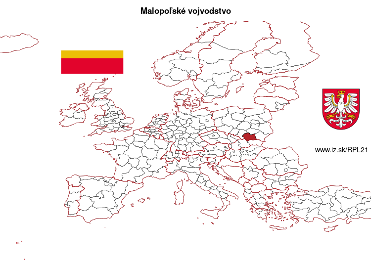 mapka Malopoľské vojvodstvo PL21