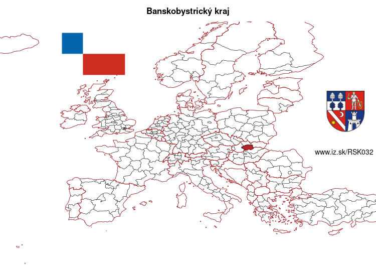 mapka Banskobystrický kraj SK032
