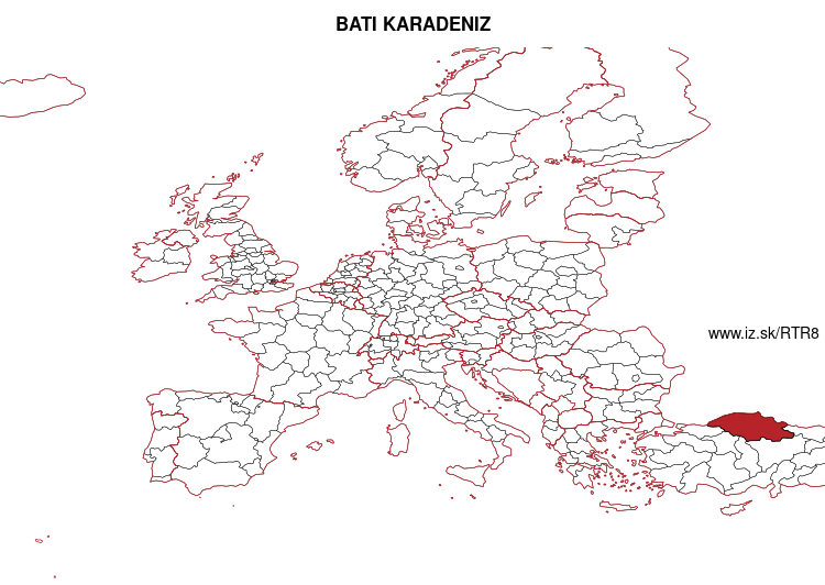 mapka BATI KARADENIZ TR8