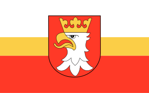flag of Kraków County PL214