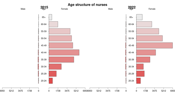 Age structure of nurses