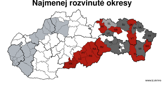 najmenej rozvinuté okresy najmenej-rozvinute-okresy-iz