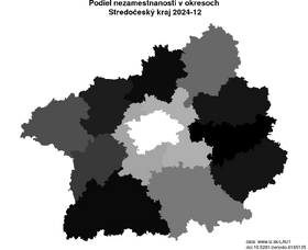 nezamestnanosť v okresoch Stredočeský kraj akt/podiel-nezamestnanosti-CZ020-lau