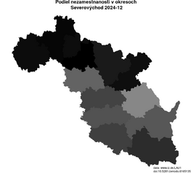 nezamestnanosť v okresoch Severovýchod akt/podiel-nezamestnanosti-CZ05-lau