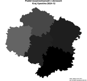 nezamestnanosť v okresoch Kraj Vysočina akt/podiel-nezamestnanosti-CZ063-lau