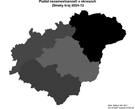 nezamestnanosť v okresoch Zlínsky kraj akt/podiel-nezamestnanosti-CZ072-lau