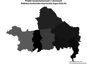 nezamestnanosť v okresoch Rábsko-mošonsko-šopronská župa akt/podiel-nezamestnanosti-HU221-lau