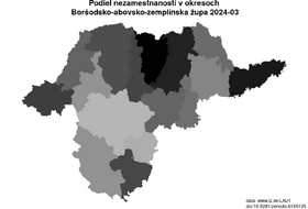 nezamestnanosť v okresoch Boršodsko-abovsko-zemplínska župa akt/podiel-nezamestnanosti-HU311-lau