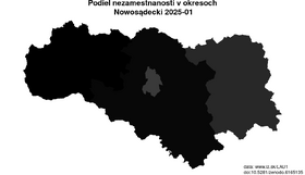 nezamestnanosť v okresoch Nowosądecki akt/podiel-nezamestnanosti-PL218-lau