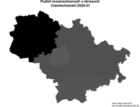 nezamestnanosť v okresoch Czestochowski akt/podiel-nezamestnanosti-PL224-lau