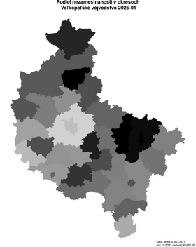 nezamestnanosť v okresoch Veľkopoľské vojvodstvo akt/podiel-nezamestnanosti-PL41-lau