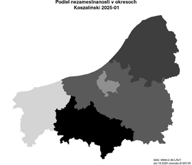 nezamestnanosť v okresoch Koszaliński akt/podiel-nezamestnanosti-PL426-lau