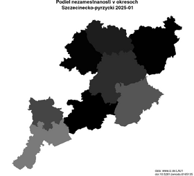 nezamestnanosť v okresoch Szczecinecko-pyrzycki akt/podiel-nezamestnanosti-PL427-lau