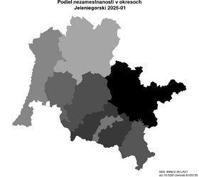 nezamestnanosť v okresoch Jeleniegorski akt/podiel-nezamestnanosti-PL515-lau