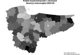 nezamestnanosť v okresoch Severný makroregión akt/podiel-nezamestnanosti-PL6-lau