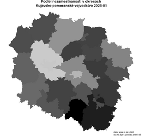 nezamestnanosť v okresoch Kujavsko-pomoranské vojvodstvo akt/podiel-nezamestnanosti-PL61-lau