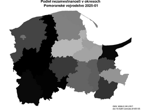 nezamestnanosť v okresoch Pomoranské vojvodstvo akt/podiel-nezamestnanosti-PL63-lau