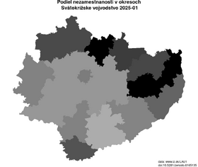 nezamestnanosť v okresoch Svätokrížske vojvodstvo akt/podiel-nezamestnanosti-PL72-lau