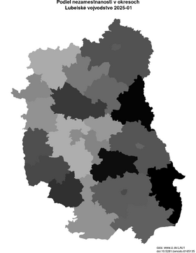 nezamestnanosť v okresoch Lubelské vojvodstvo akt/podiel-nezamestnanosti-PL81-lau