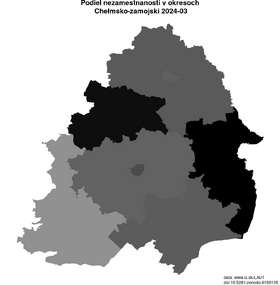 nezamestnanosť v okresoch Chełmsko-zamojski akt/podiel-nezamestnanosti-PL812-lau