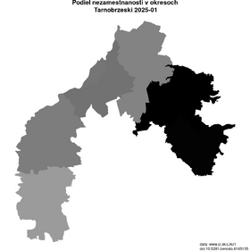 nezamestnanosť v okresoch Tarnobrzeski akt/podiel-nezamestnanosti-PL824-lau