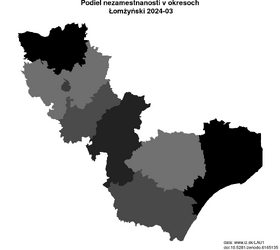 nezamestnanosť v okresoch Łomżyński akt/podiel-nezamestnanosti-PL842-lau