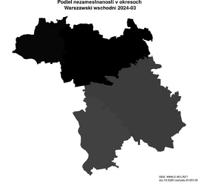nezamestnanosť v okresoch Warszawski wschodni akt/podiel-nezamestnanosti-PL912-lau