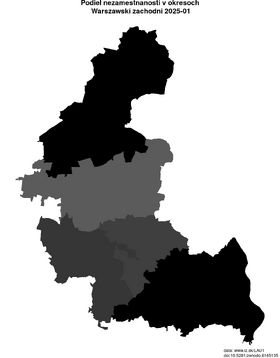 nezamestnanosť v okresoch Warszawski zachodni akt/podiel-nezamestnanosti-PL913-lau