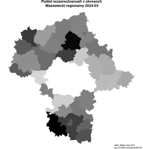 nezamestnanosť v okresoch Mazowiecki regionalny akt/podiel-nezamestnanosti-PL92-lau