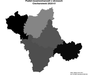 nezamestnanosť v okresoch Ciechanowski akt/podiel-nezamestnanosti-PL922-lau