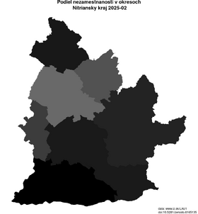 nezamestnanosť v okresoch Nitriansky kraj akt/podiel-nezamestnanosti-SK023-lau