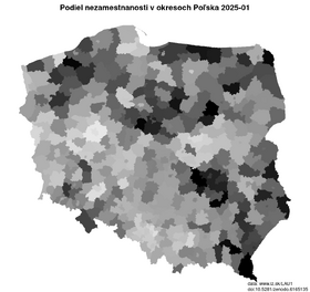 nezamestnanosť v okresoch Poľsko akt/podiel-nezamestnanosti-polsko-powiaty-lau