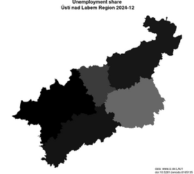 unemployment in Ústí nad Labem Region akt/unemployment-share-CZ042-lau